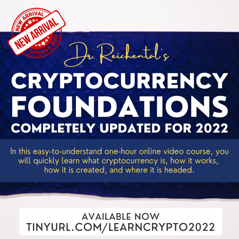NEW Cryptocurrency Foundations 2022 Jonathan Reichental, PhD