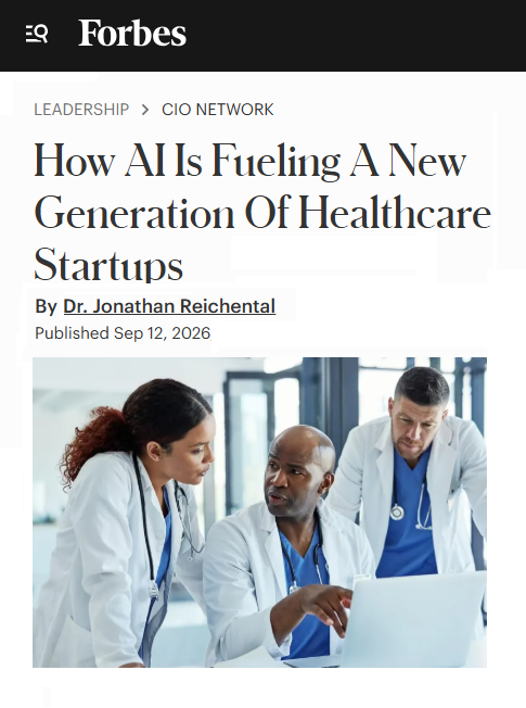 ARTICLE: How AI Is Fueling A New Generation Of Healthcare Startups